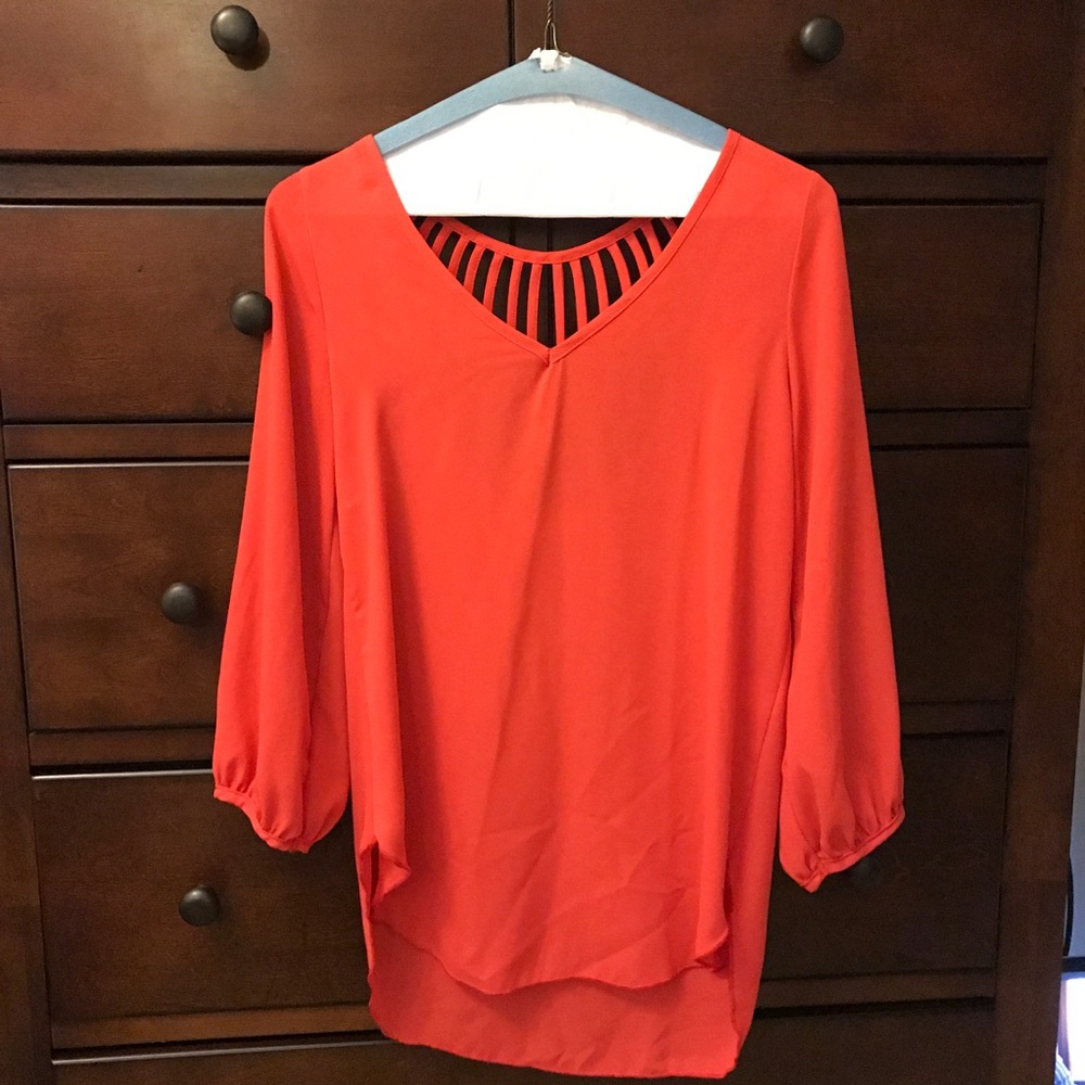 1/4 sleeve coral: pink Blouse